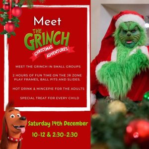 Meet the Grinch at JR Zone Christmas 2024